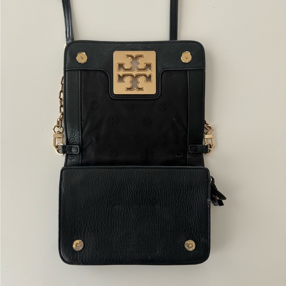 Tory Burch Crocked Leather Purse with Strap - Picture 4 of 8